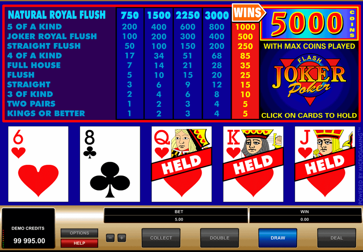 free video poker games to download